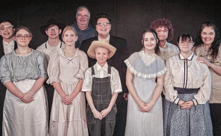 Pictured in front row, left to right: Natalie McKenzie, Avery Graybill, Parker Sischo, Allison McKenzie, and Livia Bell. Back row, left to right: Garry Farley, Evan Craycraft, Kenneth J. Tate, Landon Farley, Alex Ross, and Tory Ford.