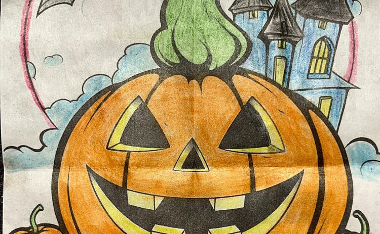 HALLOWEEN COLORING CONTEST WINNER