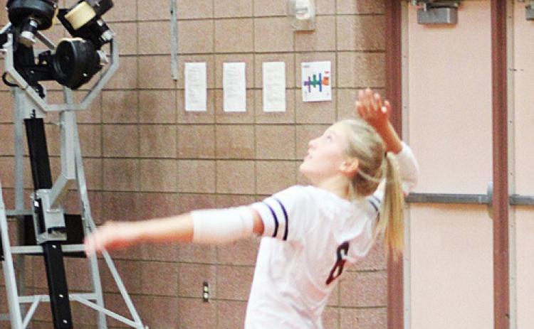 Jo Corlew and the Beaverton volleyball team served up a pair of threeset wins in the Jack Pine Conference last week.