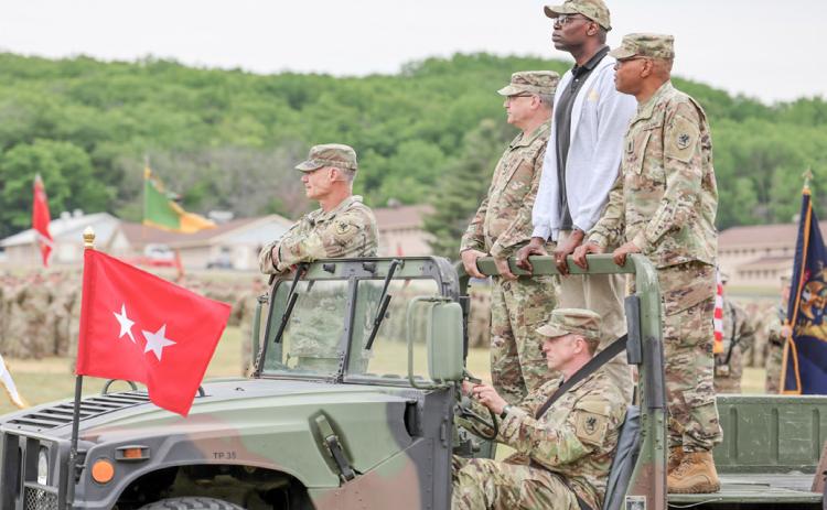 Lt. Governor joined Michigan National Guard Pass in Review Ceremony at Camp Grayling