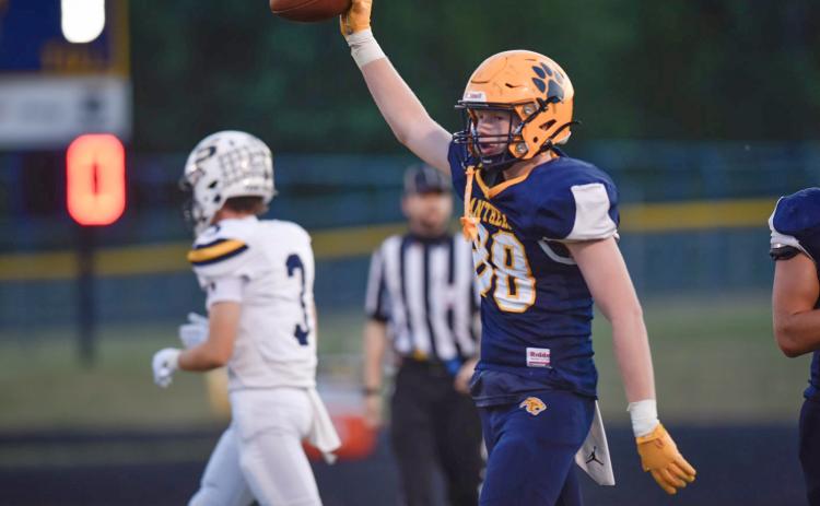Vance Stokoszynski scored one of the touchdowns that helped Standish-Sterling pick up its first win of the season over Pinconning Friday night. PHOTO PROVIDED BY MINDY STOKOSZYNSKI