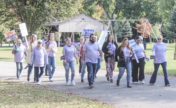 SHELTERHOUSE GLADWIN HOLDS FIRST DOMESTIC VIOLENCE AWARENESS RALLY