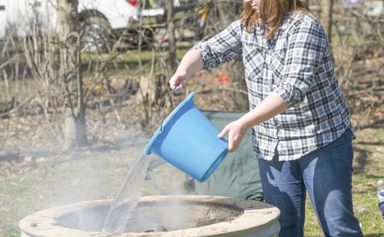 Keep campfires contained in a fire ring or pit and fully extinguish them before leaving. Douse fires with water, stir ashes and douse again.