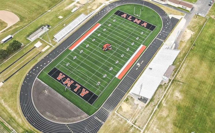 AstroTurf was installed on the Alma High School football field. STROTURF GREAT LAKES
