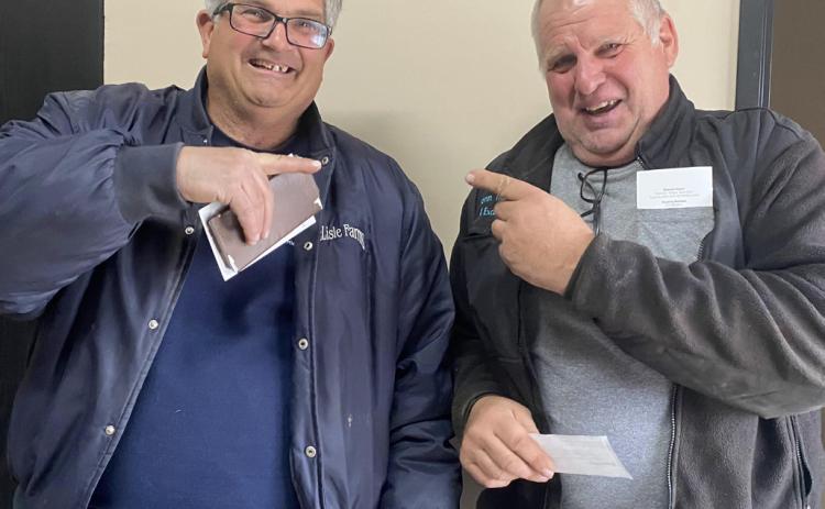 Dave DeLisle (left) and Troy Donn (right) came together to bring their contributions to Christmas Kindness.
