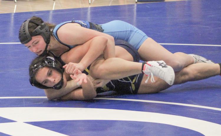 Abby Thume is one of four Gladwin wrestlers to qualify for the girls’ state finals, which will be held March 6-7 at Ford Field in Detroit.